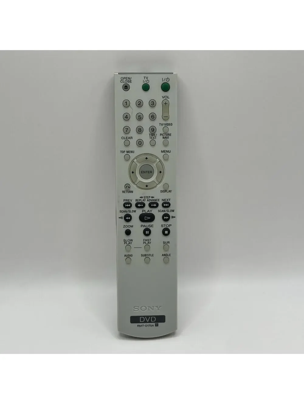 OEM Sony Remote Controller RMT-D176A DVD Remote Control Genuine. Tested. Works.